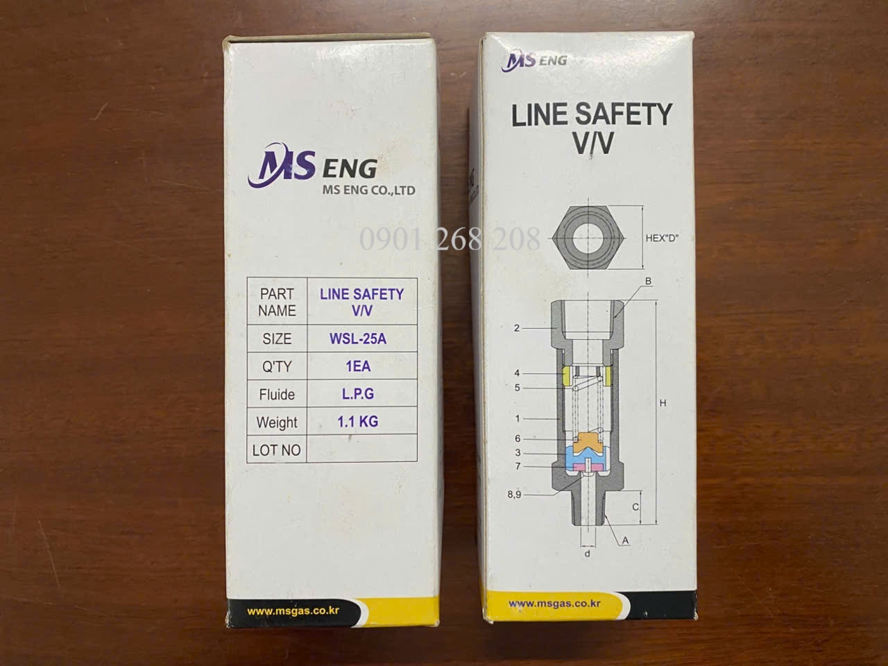 van xả áp an toan WSL-5111-25A MS Eng